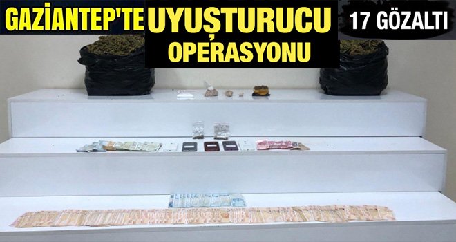 Gaziantep'te zehir tacirlerine operasyon