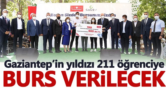 Gaziantep'teı 211 öğrenciye burs verilecek