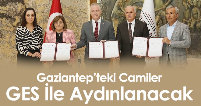 Gaziantep'teki Camiler GES İle Aydınlanacak
