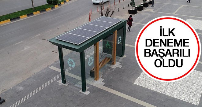Gaziantep'teki otobüs durakları enerji üretecek 