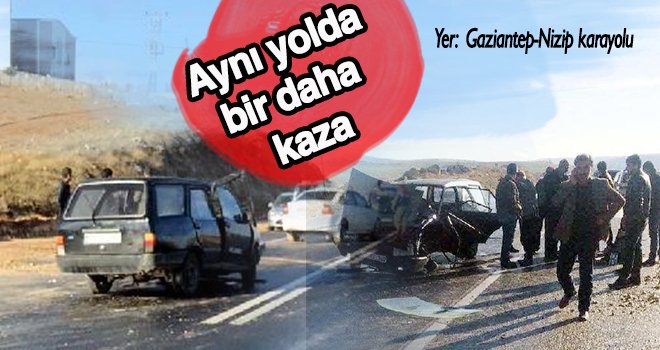Gaziantep'teki otomobiller çarpıştı: 3 yaralı