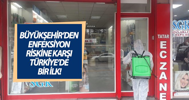 Gaziantep'teki tüm eczaneler dezenfekte edildi
