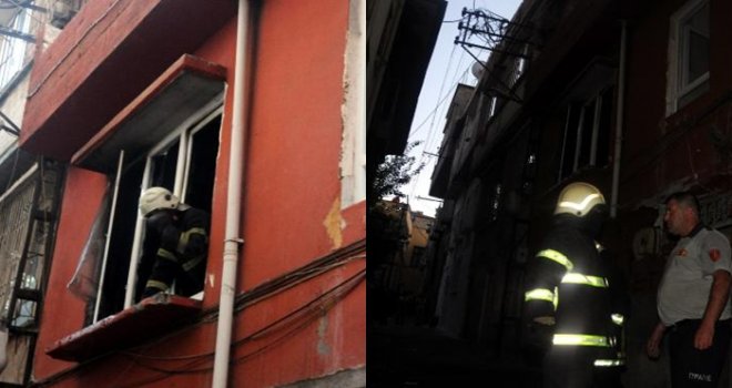 Gaziantep'teki yangında ev kullanılmaz hale geldi