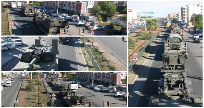 Gaziantep'ten Çatışma Bölgelerine Askeri Sevkiyat