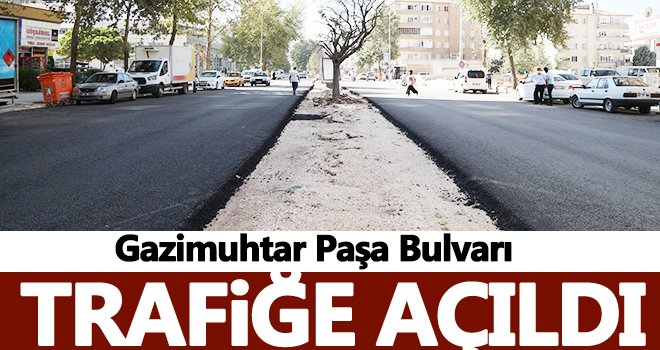 Gazimuhtar Paşa Bulvarı trafiğe açıldı