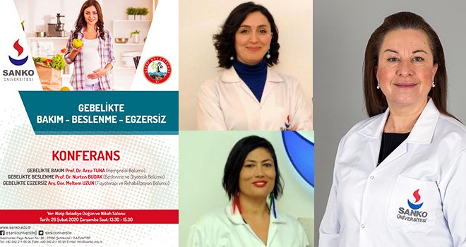 Gebelikte Beslenme ve Egzersiz konferansı Sanko'da