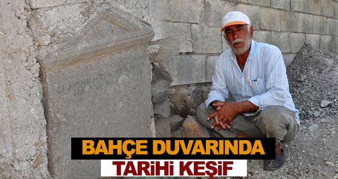 'Geç Roma Dönemi'ne ait mezar taşı buldu