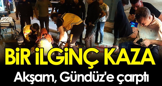 Gece karanlığında, Akşam, Gündüz'e çarptı