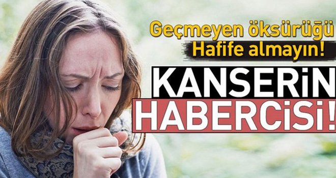 Geçmeyen öksürük kanserin habercisi