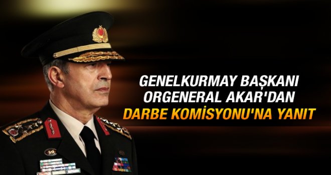 Genelkurmay Başkanı Hulusi Akar konuştu