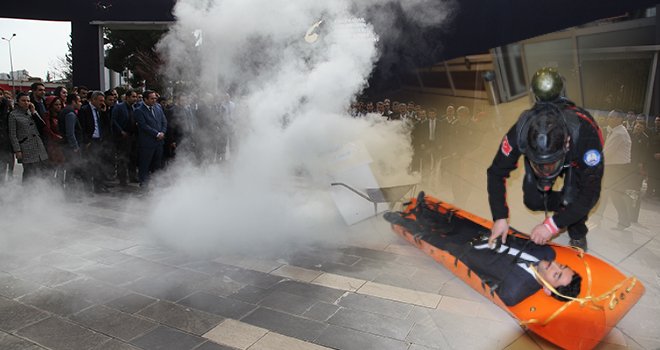 Gerçeği aratmayan tatbikat