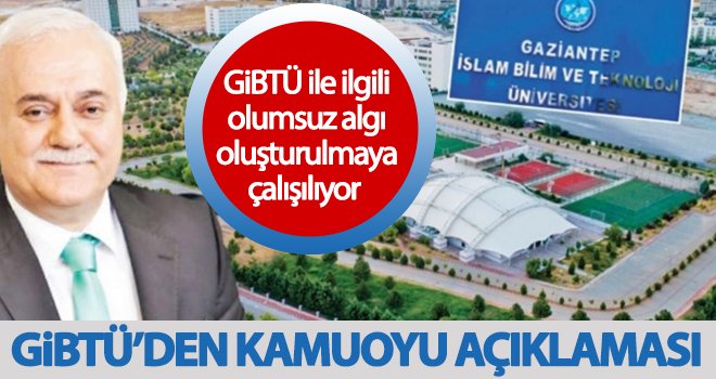 GİBTÜ’den kamuoyu açıklaması...