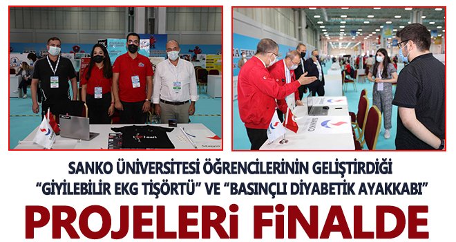 Giyilebilir EKG tişörtü ve Basınçlı Diyabetik Ayakkabı projeleri finalde