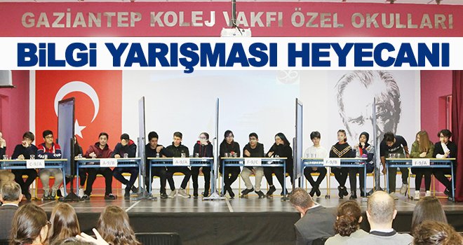 GKV'de sınıflar arası bilgi yarışması 