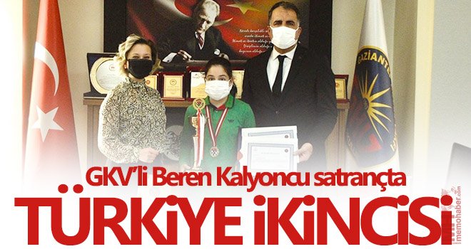 GKV’li Beren Kalyoncu satrançta Türkiye ikincisi