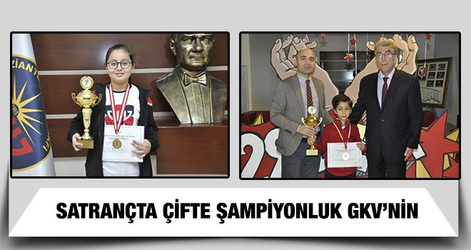 GKV’li Çağan ve Dila Satranç şampiyonu