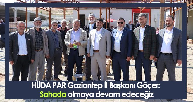 Göçer: Bizler insanlara hizmet etmek için siyaset yapıyoruz