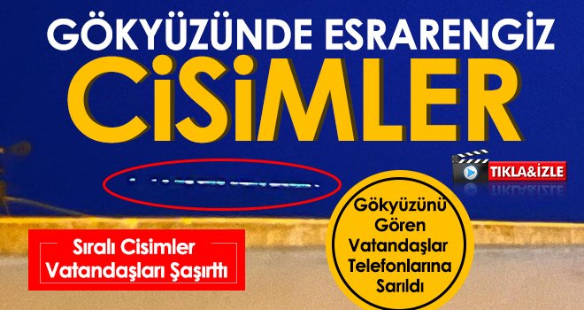 Gökyüzünü Gören Vatandaşlar Telefonlarına Sarıldı