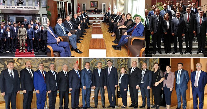 GSO heyetinden Vali Yerlikaya ve kurumlara ziyaret