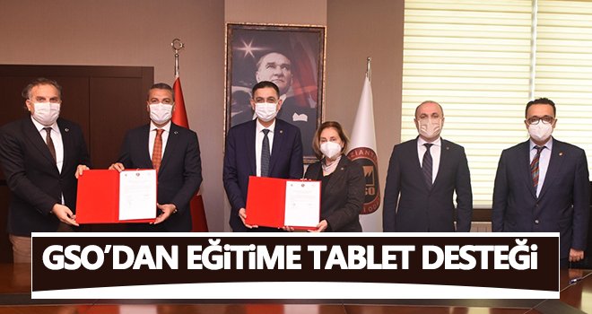 GSO’dan eğitime tablet desteği...
