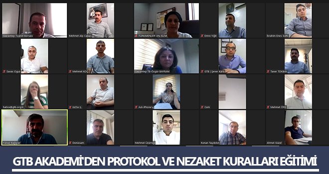 GTB Akademi'den protokol ve nezaket kuralları eğitimi