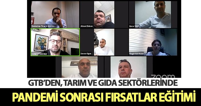 GTB’den tarım ve gıda sektörlerinde fırsatlar eğitimi