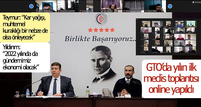 GTO’da yılın ilk meclis toplantısı online yapıldı