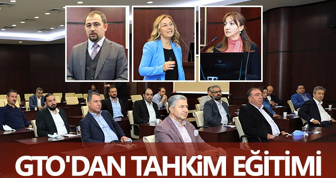 GTO'dan tahkim eğitimi