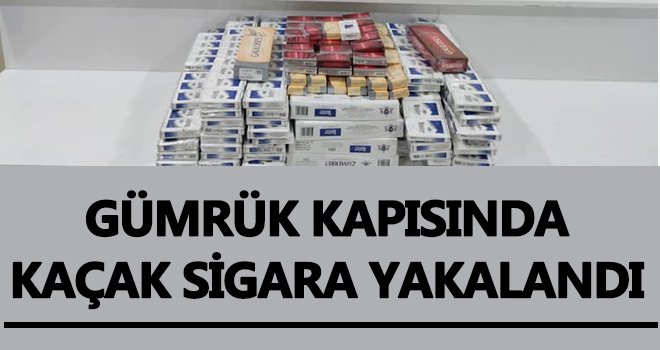 Gümrük kapısında 650 paket kaçak sigara yakalandı