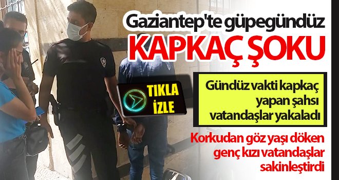 Gündüz vakti kapkaç yapan şahsı vatandaşlar yakaladı