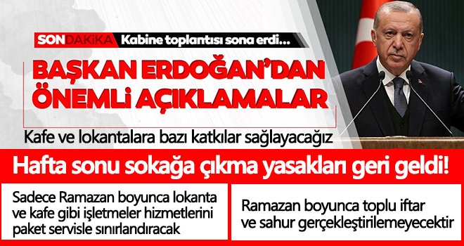 Hafta sonu sokağa çıkma yasakları geri geldi!