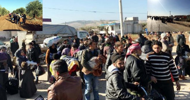 Halep Ve Azez'den Kaçan Binlerce Suriyeli Sınırımıza Yığılıyor