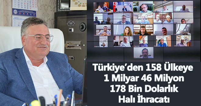 Halı İhracatçıları Türkiye’den 158 ülkeye halı serdi