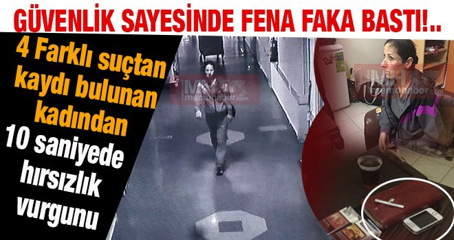 Hastanede hırsız, güvenlik kamerasından kaçamadı