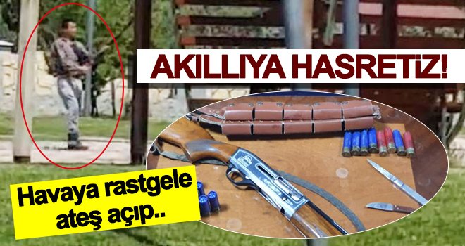 Havaya rastgele ateş açan şahıs bir kişiyi yaraladı