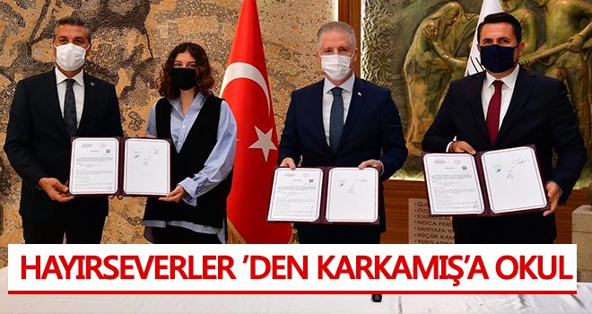 Hayırseverler ’den Karkamış’a okul