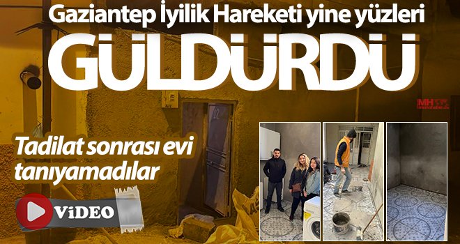 Hayırseverlerin dokunuşu harabe evi yepyeni yaptı