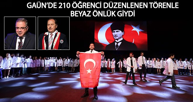 Hekim adayları beyaz önlük giydi