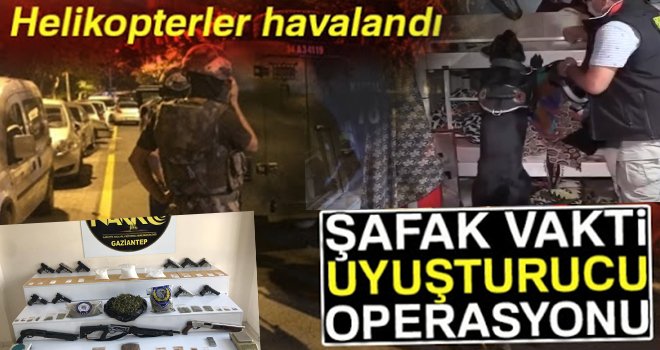 Helikopter destekli operasyonda 27 şüpheli şahıs yakalandı