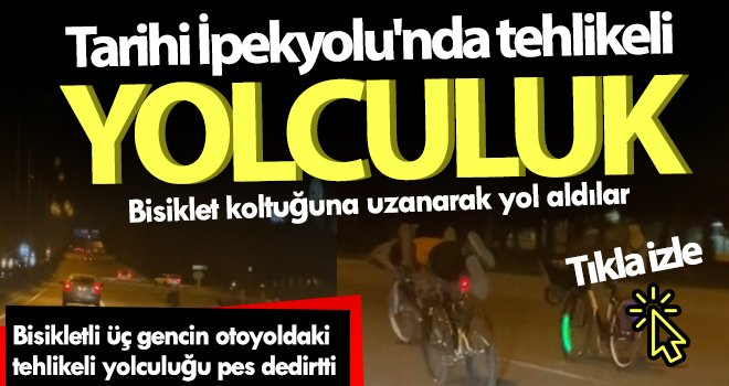 Hem trafiği tehlikeye attılar hem de kendi canlarını