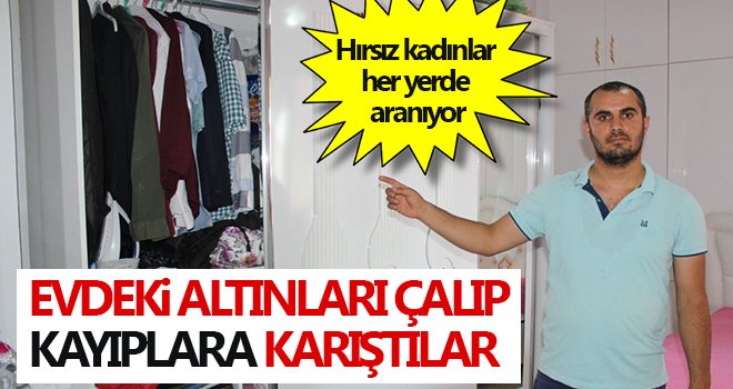 Hırsızlar girdikleri evden altın ve para çaldı