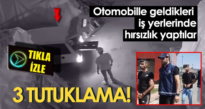 Hırsızlık anları güvenlik kameralarına saniye saniye yansıdı...