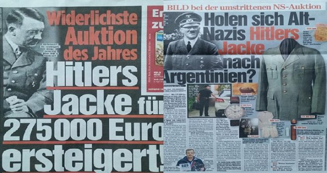 Hitler’in ceketi 275 bin Euro’ya satıldı