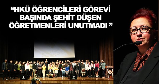 HKÜ eğitim fakültesinden öğretmenler gününe özel etkinlik