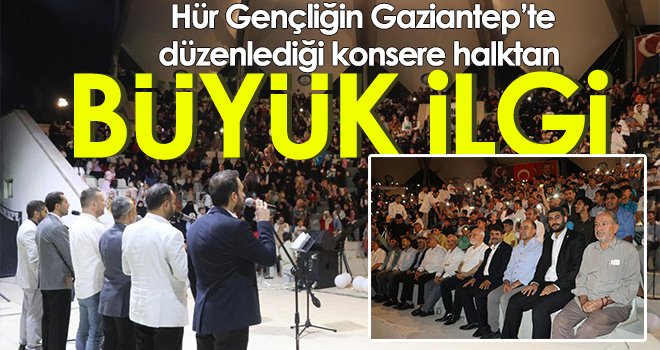 Hür Gençliğin düzenlediği konsere halktan büyük ilgi