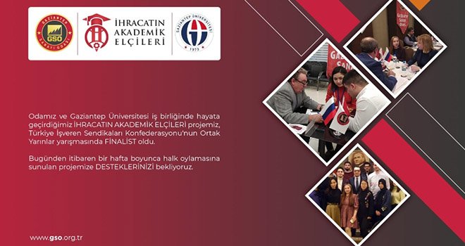 İhracatın Akademik Elçileri Projesi, Ortak Yarınlar yarışmasında finalde 