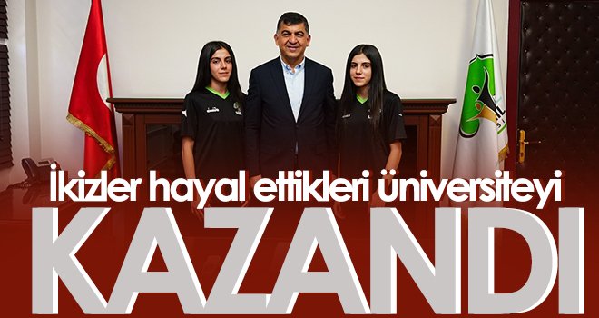 İkizler hayal ettikleri üniversiteyi kazandı