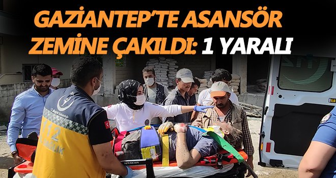 İnşaat halindeki bir binada asansör zemine çakıldı
