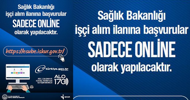 İşkur üzerinden sağlık bakanlığı işçi alımı yapacak