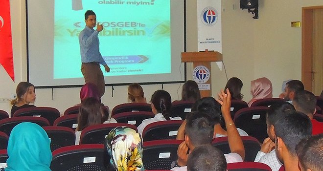 İslahiye MYO öğrencilerine Girişimcilik kursu